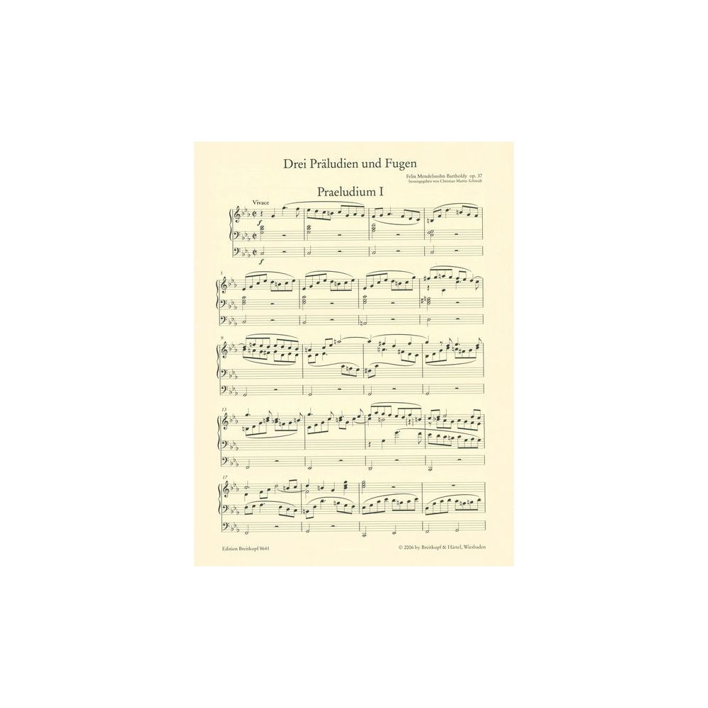 Breitkopf & Härtel Mendelssohn Orgelwerke 1 – Thomann Ireland