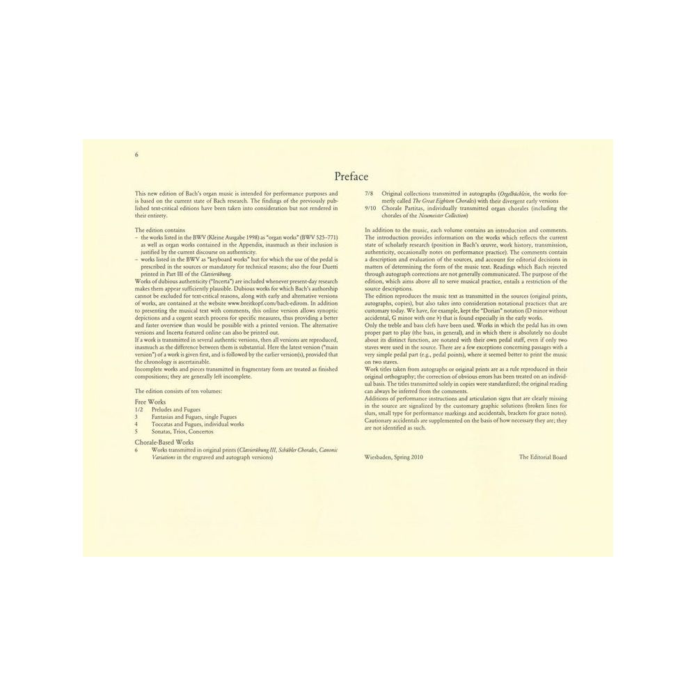 Breitkopf & Härtel Bach Sämtliche Orgelwerke 2 – Thomann Ireland