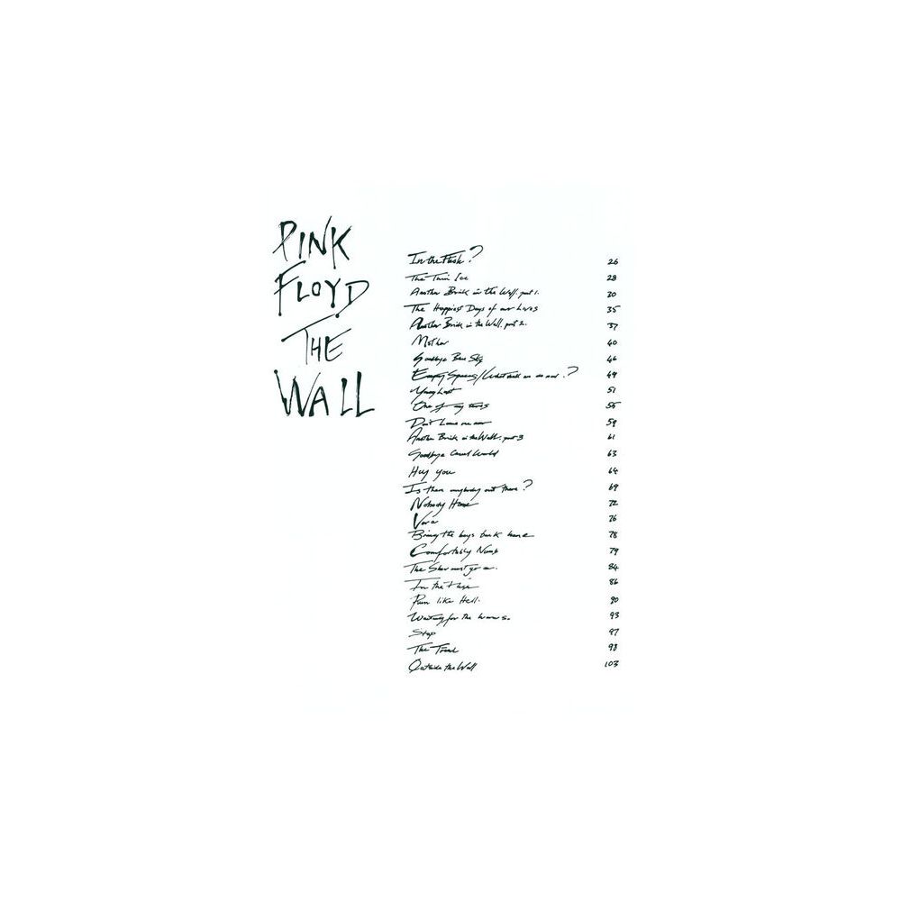 Music Sales Pink Floyd The Wall – Thomann Ireland