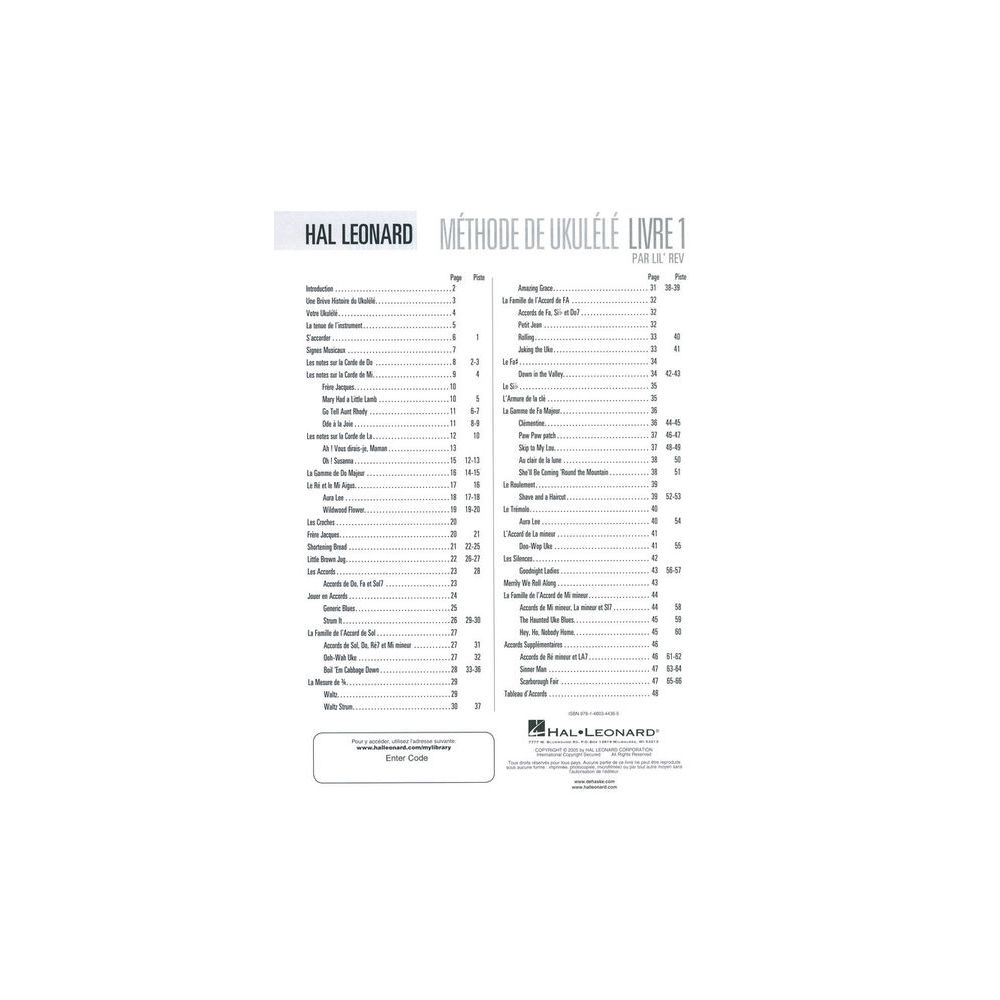 Hal Leonard Méthode de Ukulélé 1 – Thomann Ireland
