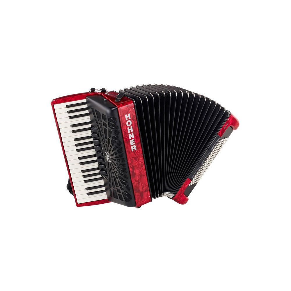 Hohner Bravo III 96 silent key red – Thomann Ireland