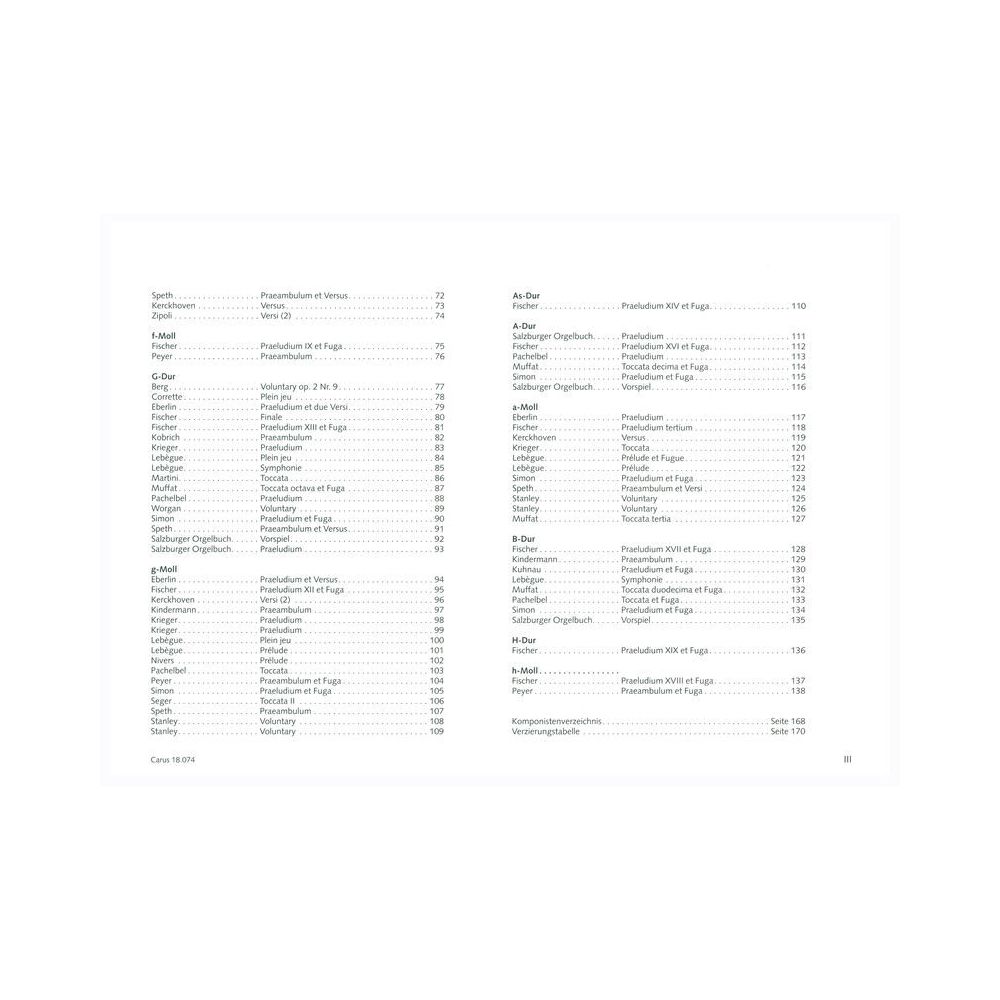 Carus Verlag Organo pleno – Thomann Ireland