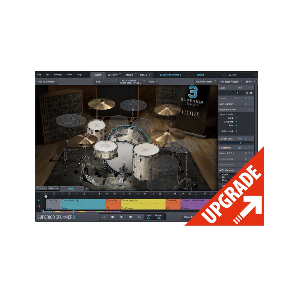Toontrack Superior Drummer 3 Crossgrade – Thomann Ireland