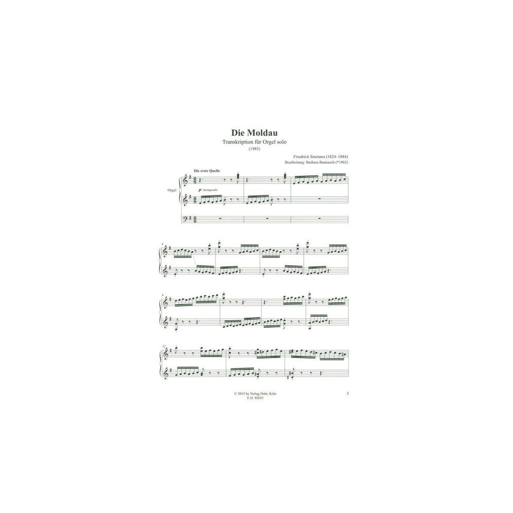 Verlag Dohr Smetana Die Moldau Orgel – Thomann Ireland
