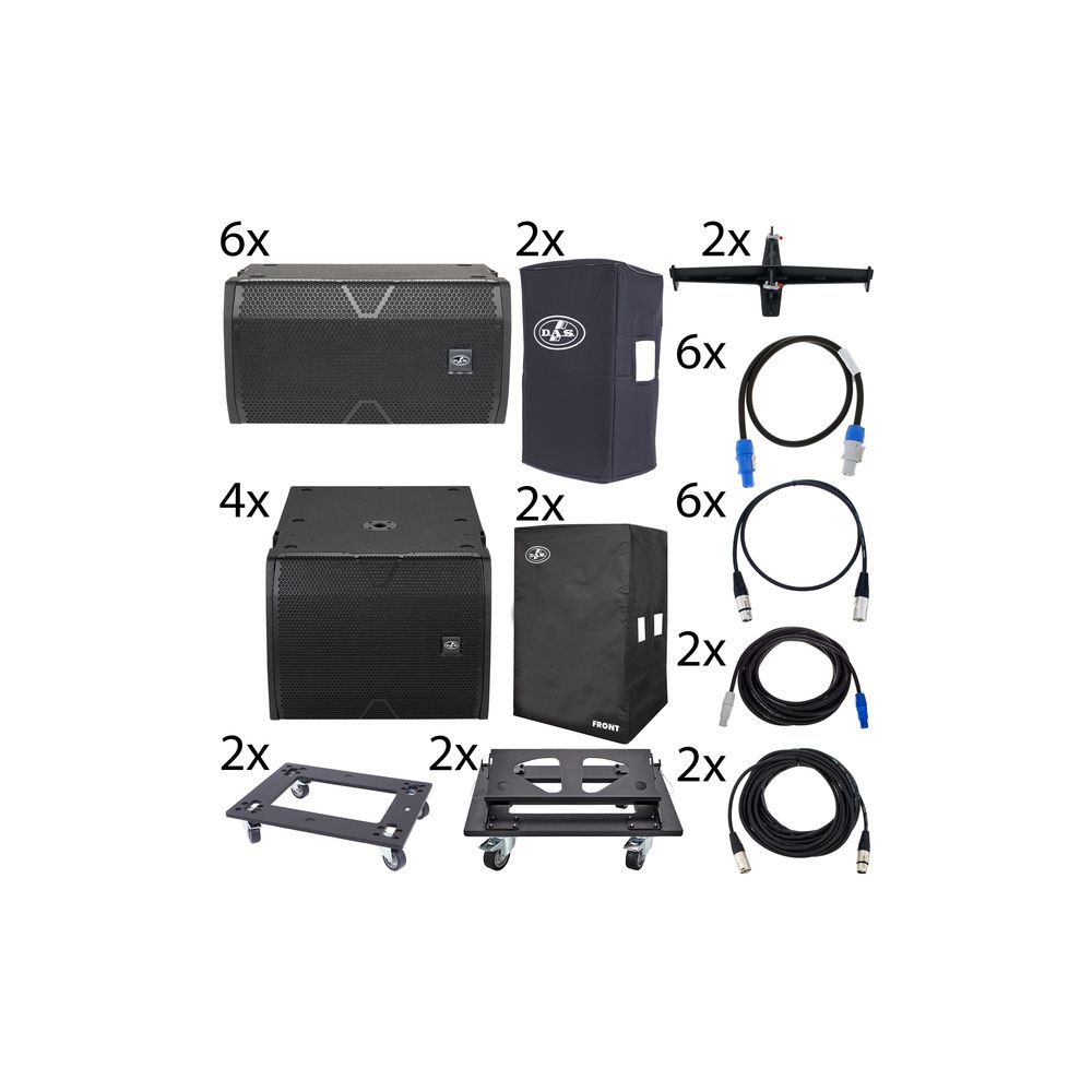 DAS Audio Vantec 6x20A/4x118A Bundle – Thomann Ireland