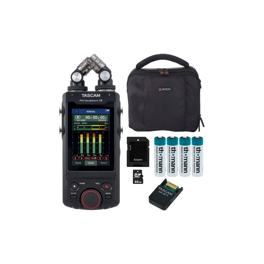 Tascam Portacapture X8 Mobile Bundle – Thomann Ireland