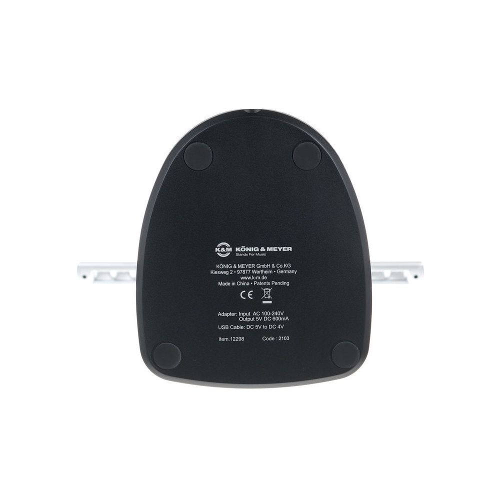 K&M 12298 LED Piano Lamp Silver – Thomann Ireland