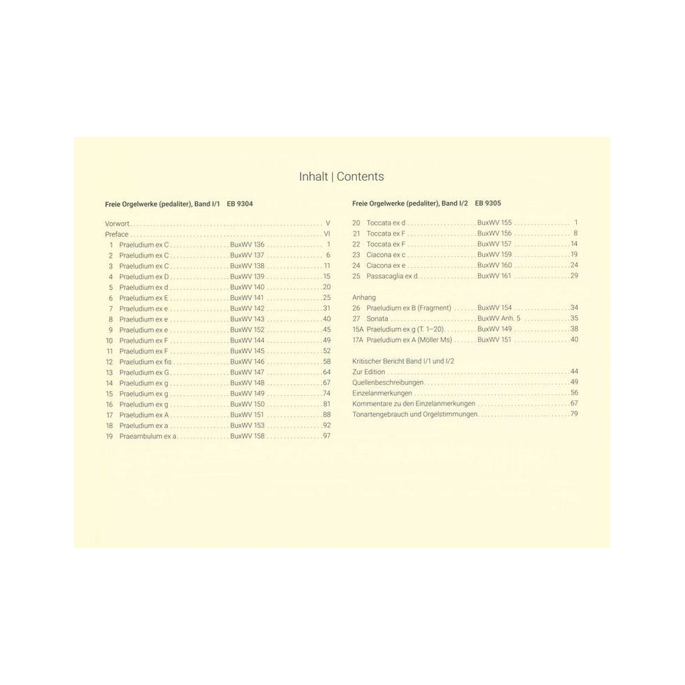 Breitkopf & Härtel Buxtehude Orgelwerke Set 1 – Thomann Ireland
