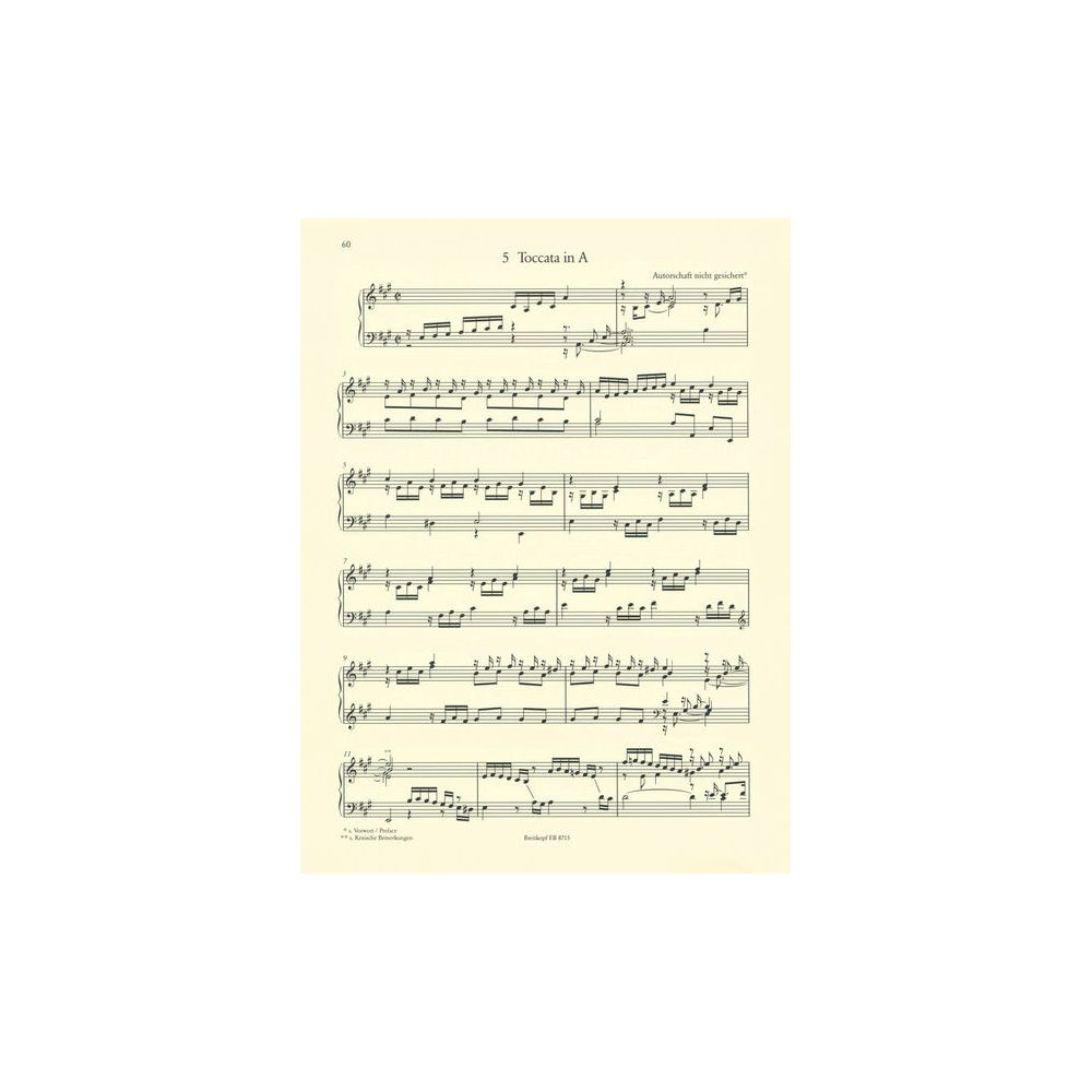 Breitkopf & Härtel Reincken Sämtliche Orgelwerke – Thomann Ireland