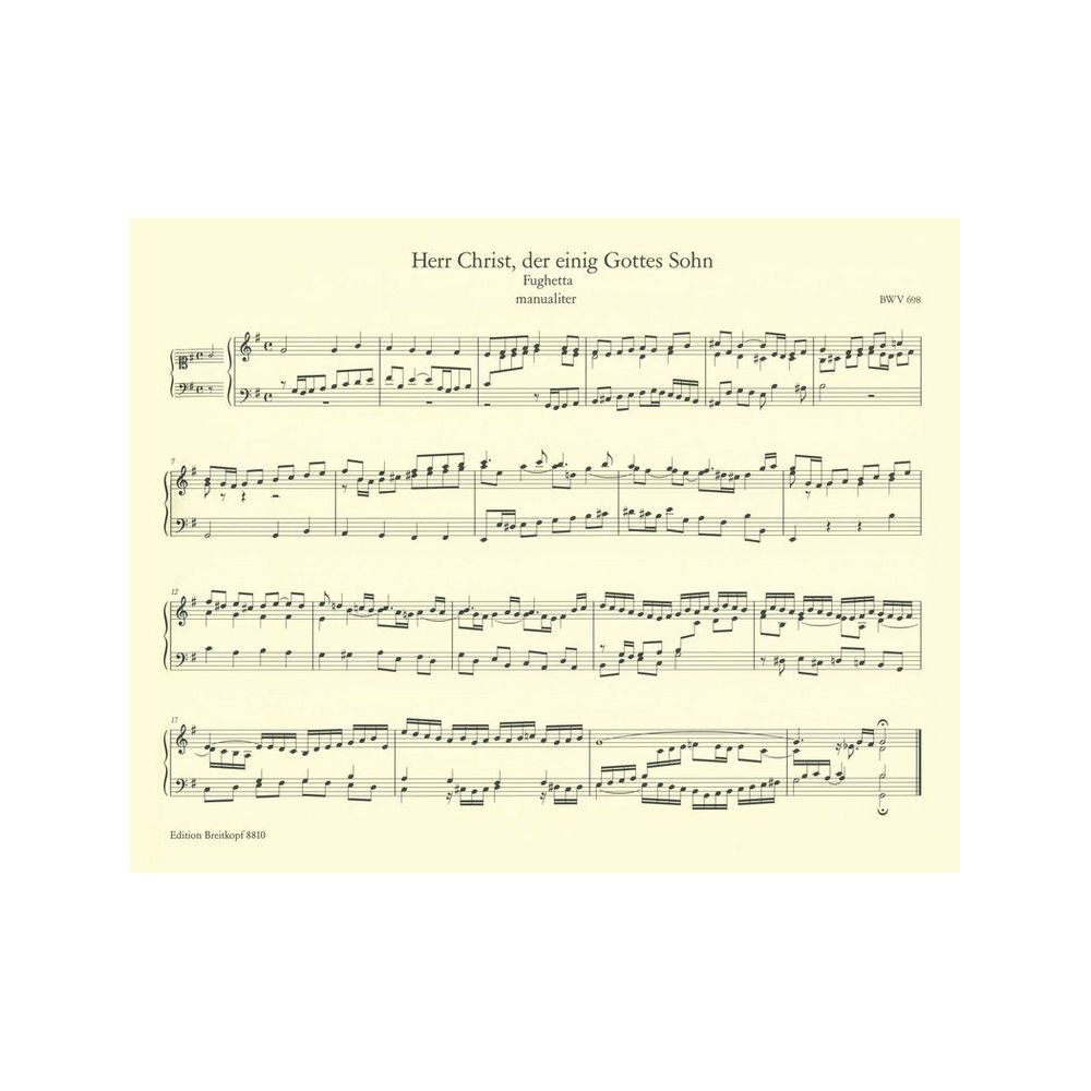 Breitkopf & Härtel Bach Sämtliche Orgelwerke – Thomann Ireland
