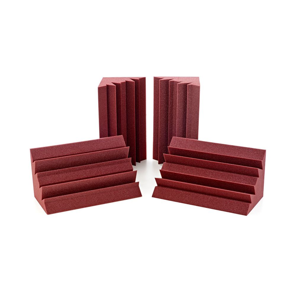 Auralex Acoustics Lenrd Bass Traps Burgundy 4 – Thomann Ireland