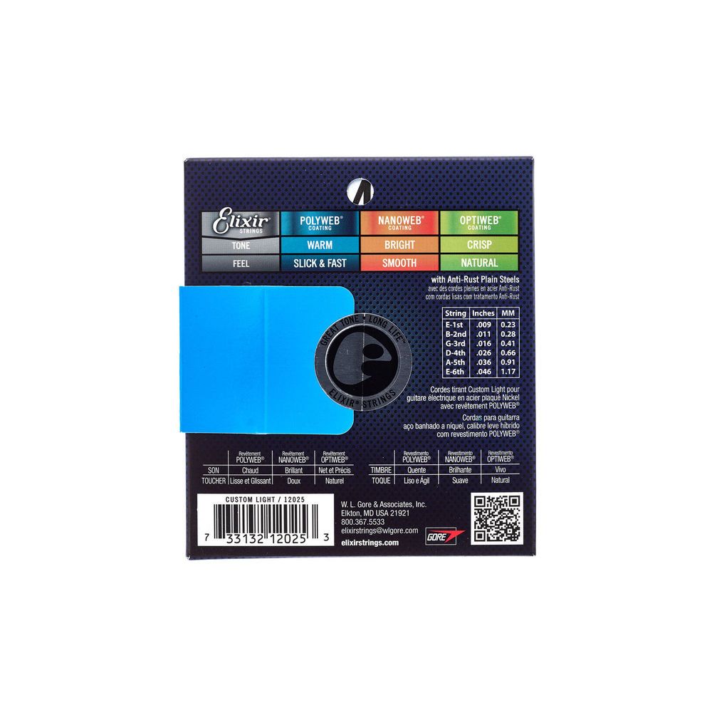 Elixir Polyweb 12025 Custom Light – Thomann Ireland