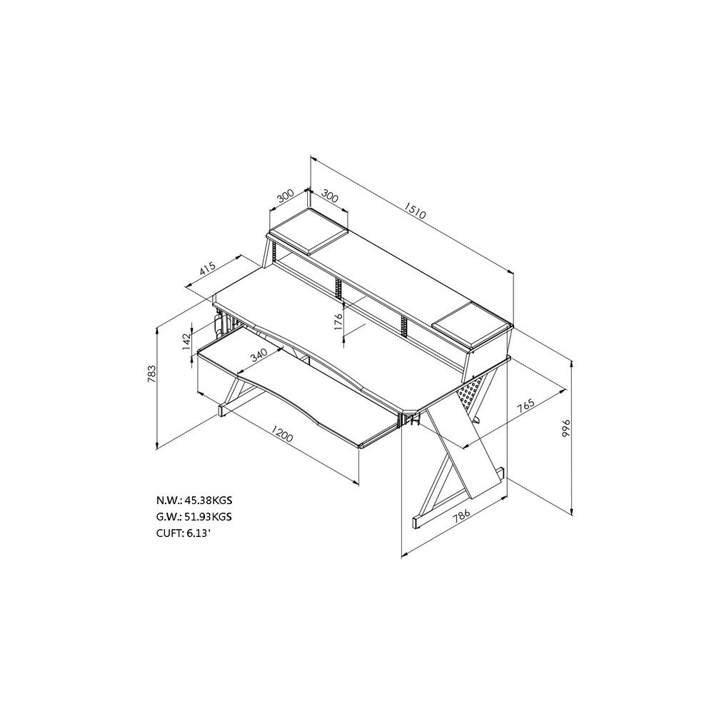 Thomann Studio Table XL Black – Thomann Ireland