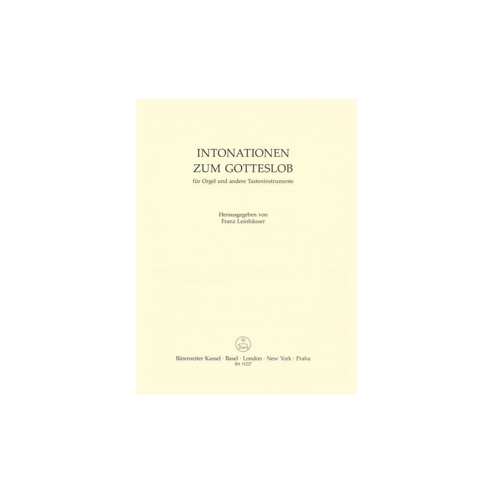 Bärenreiter Intonationen zum Gotteslob – Thomann Ireland