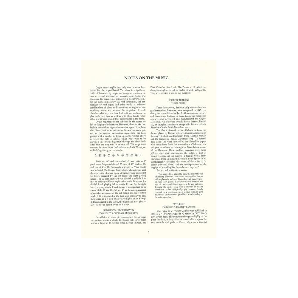 Dover Publications Organ Music for Manuals Only – Thomann Ireland