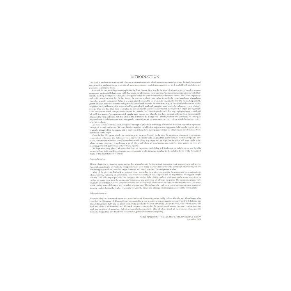 Oxford University Press Organ Music Women – Thomann Ireland