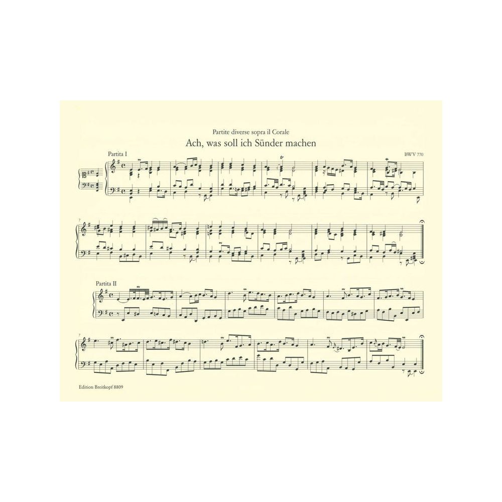 Breitkopf & Härtel Bach Sämtliche Orgelwerke – Thomann Ireland