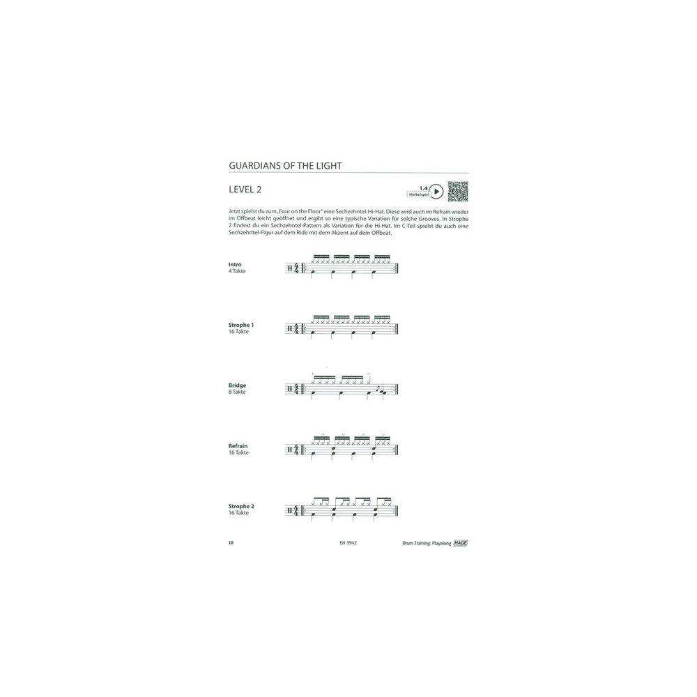 Hage Musikverlag Drum Training Playalong – Thomann Ireland