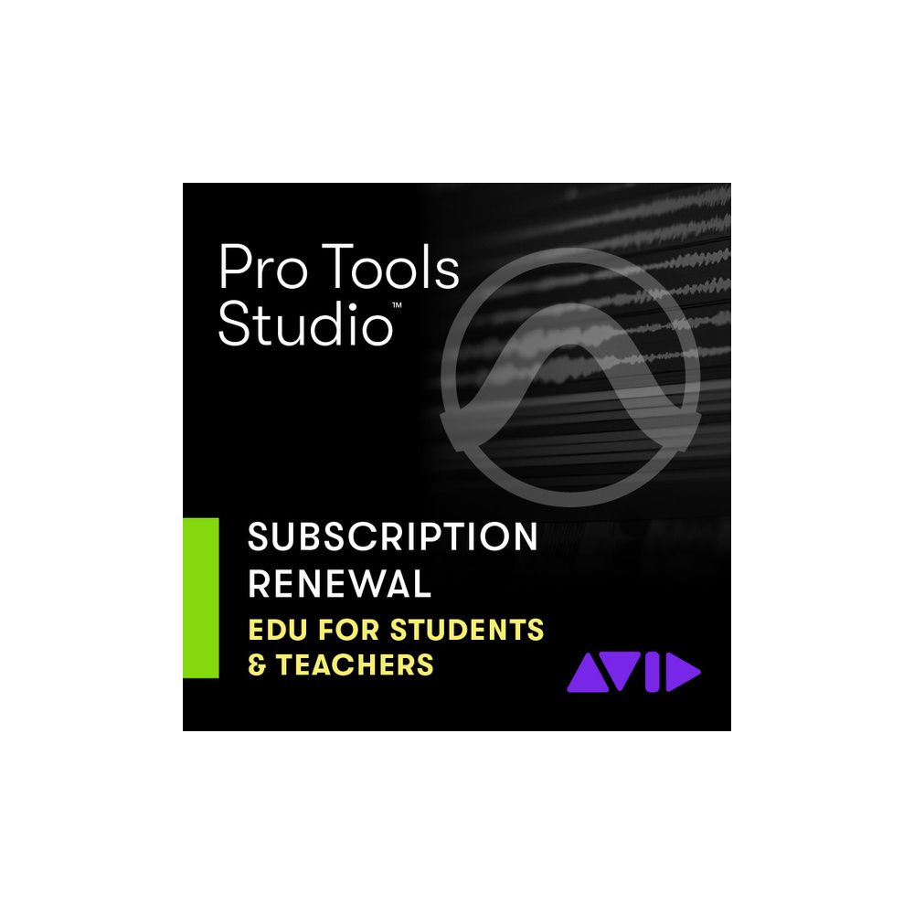 Avid Pro Tools Studio Renew EDU S/T – Thomann Ireland