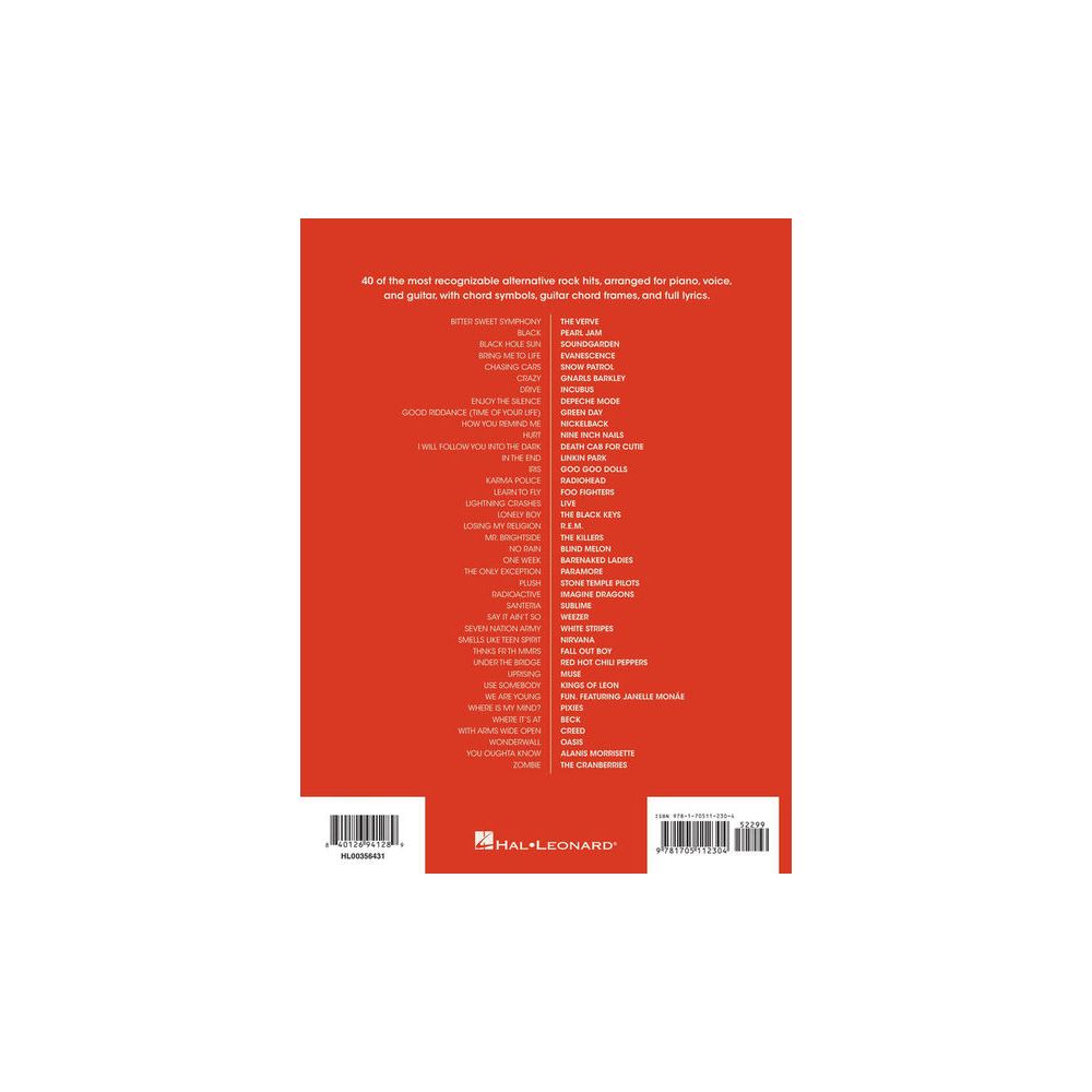 Hal Leonard Alternative Rock Collection – Thomann Ireland
