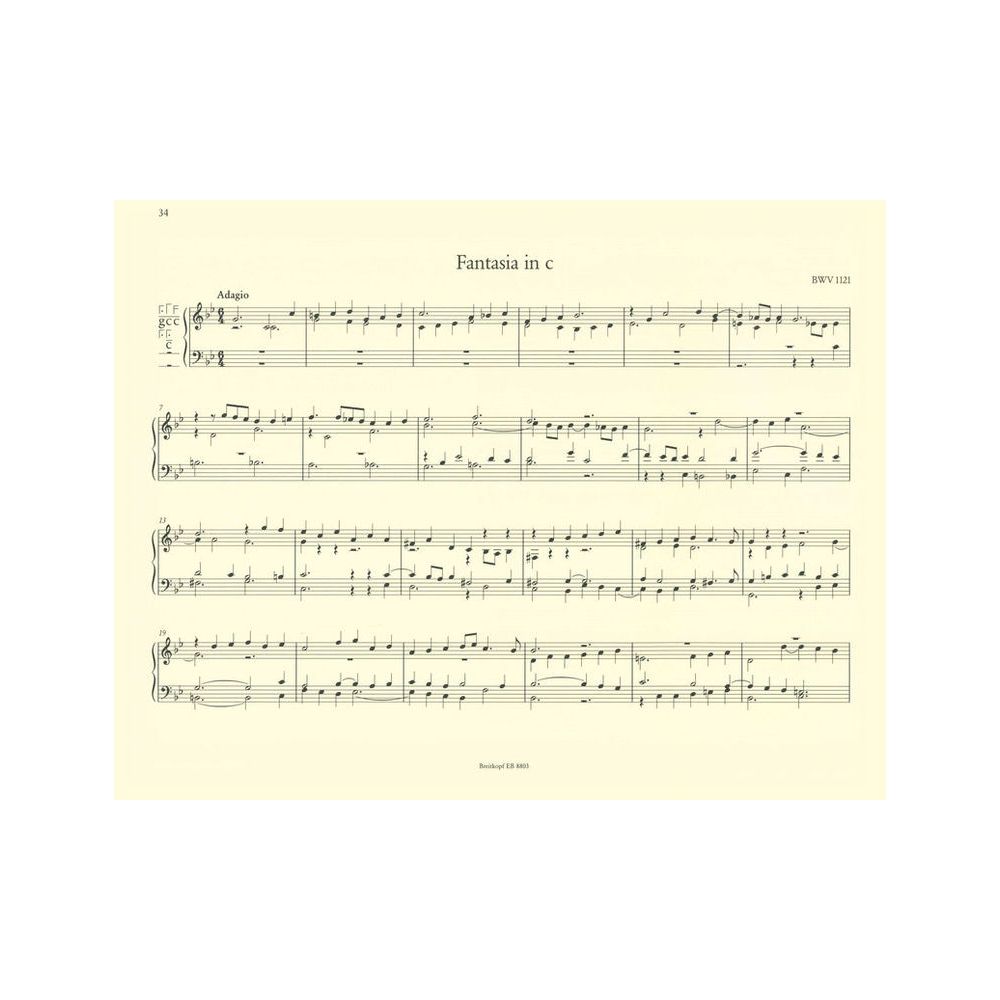Breitkopf & Härtel Bach Sämtliche Orgelwerke 3 – Thomann Ireland