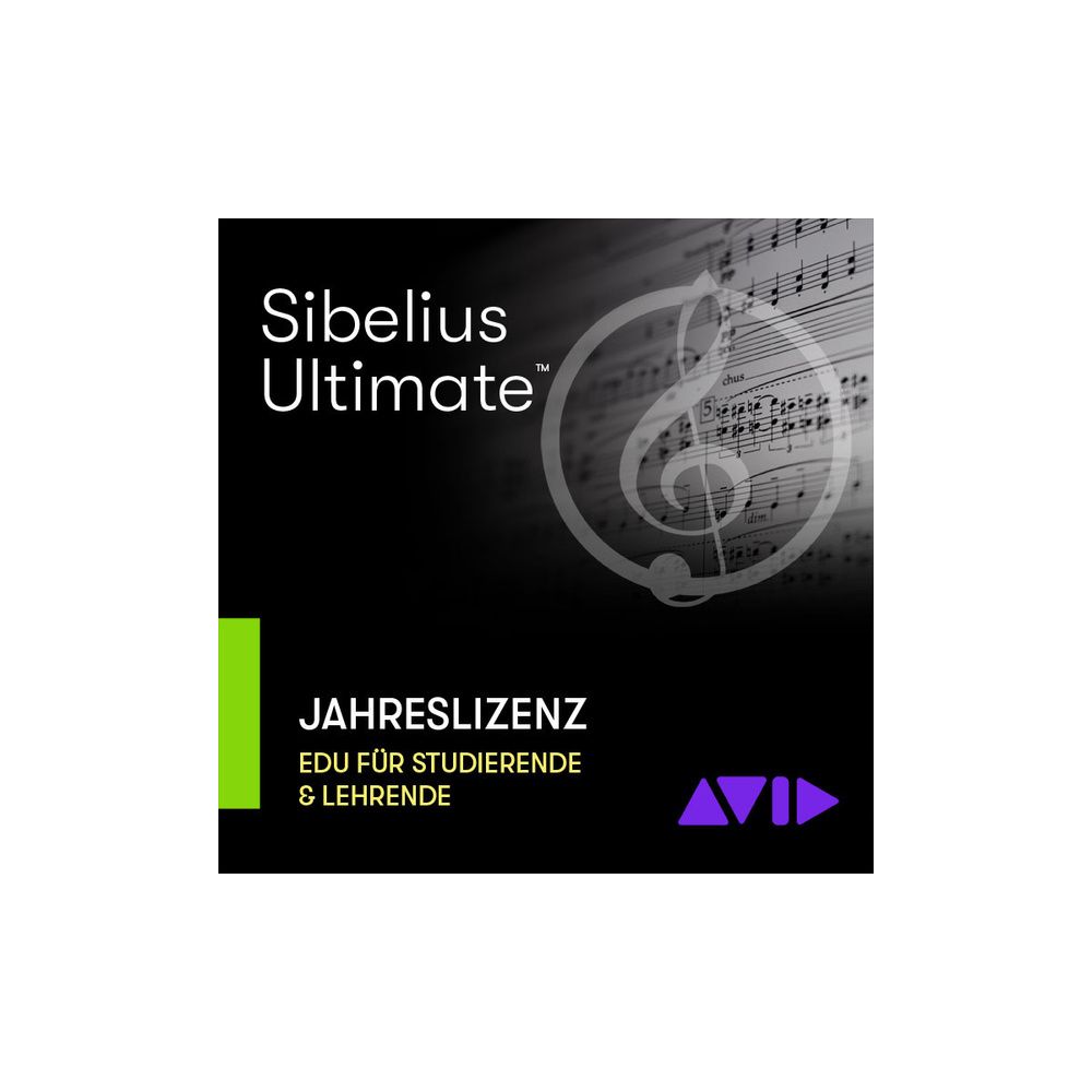 Avid Sibelius Ultimate Ann Subs EDU – Thomann Ireland