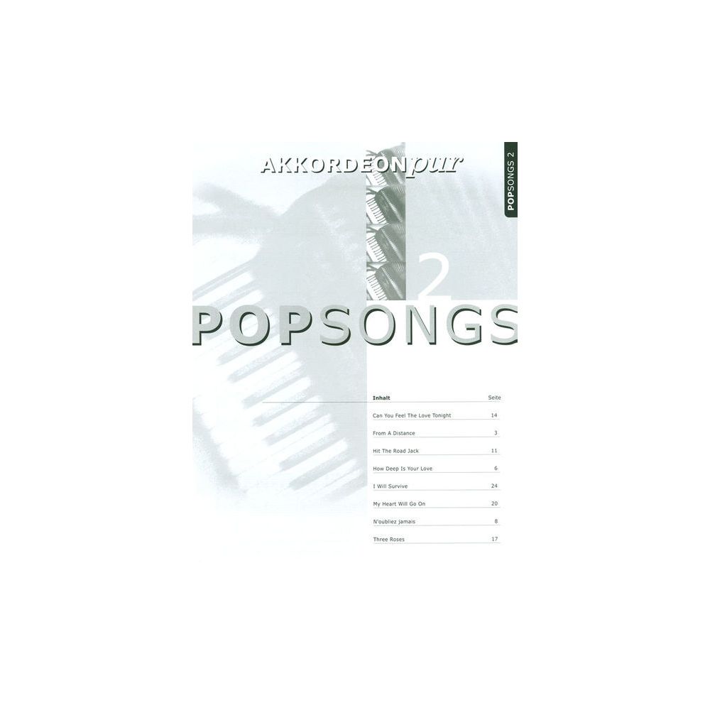 Holzschuh Verlag Accordion Pur Pop Songs 2 – Thomann Ireland