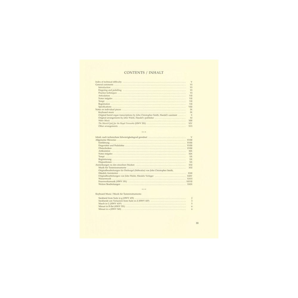 Bärenreiter An Easy Handel Organ Album – Thomann Ireland