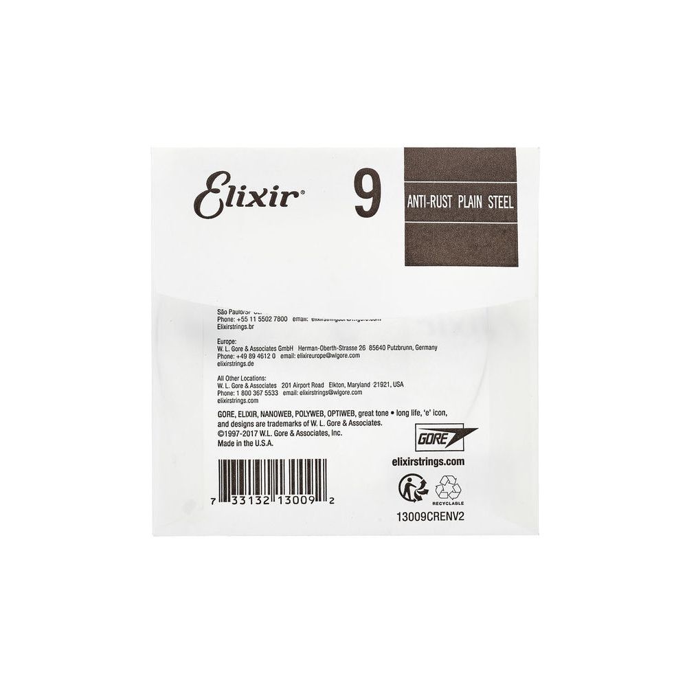 Elixir .009 Plain Steel Single String – Thomann Ireland
