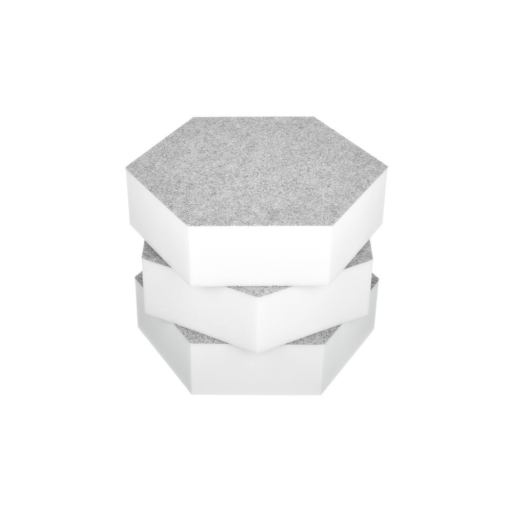 t.akustik Hexagon Melamine Light Grey 75 – Thomann Ireland