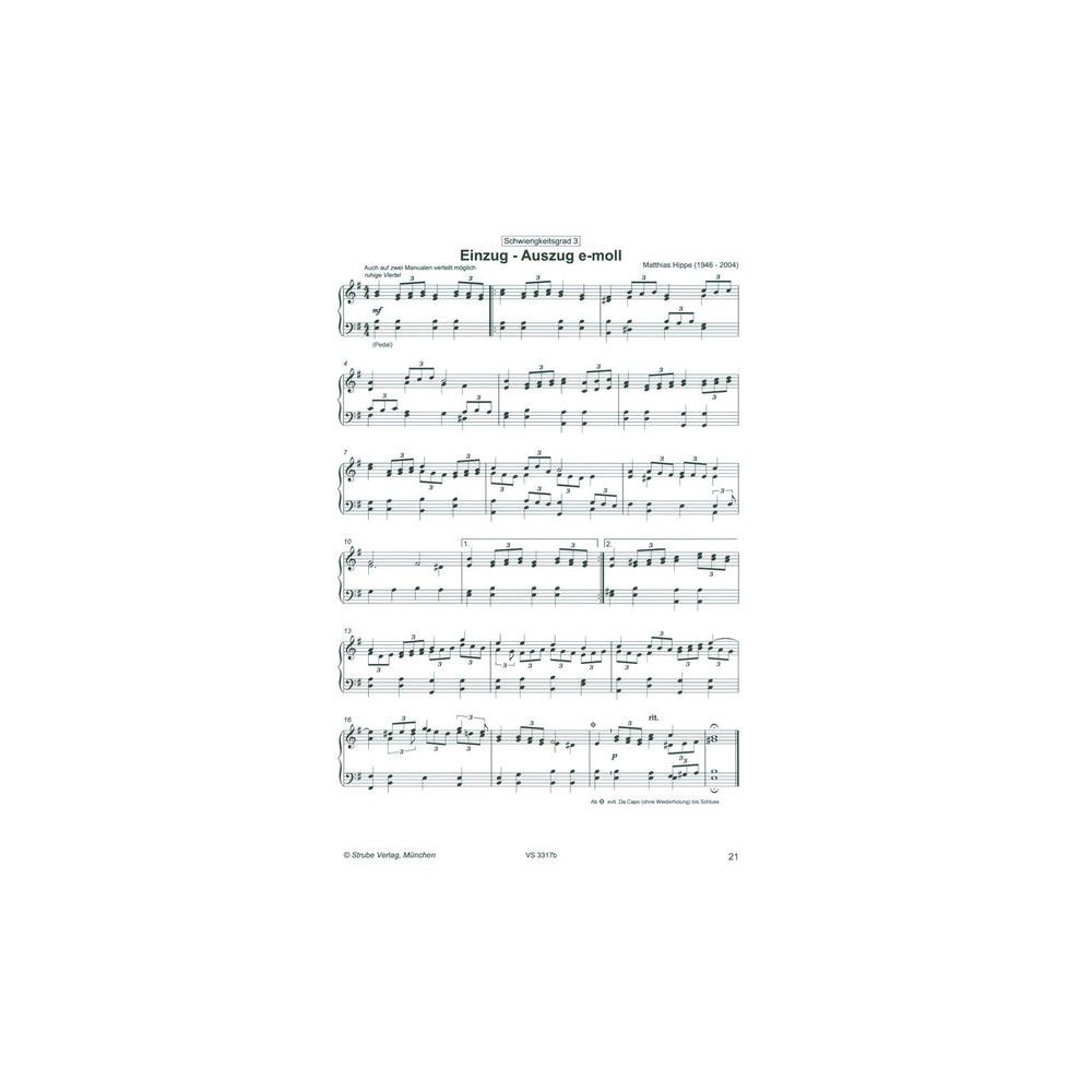 Strube Verlag Orgel spielen mit Hand und Fuß – Thomann Ireland