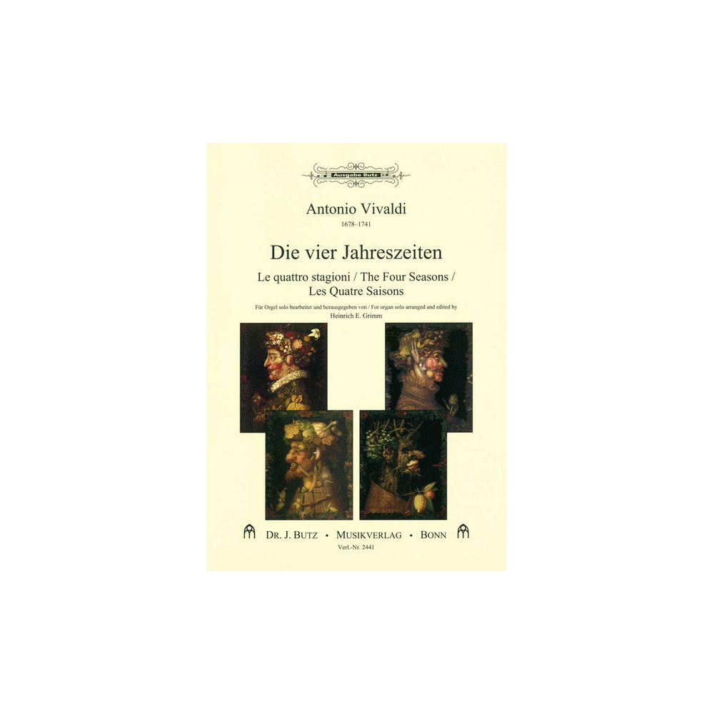 Dr. J. Butz Musikverlag Vivaldi 4 Jahreszeiten Orgel – Thomann Ireland