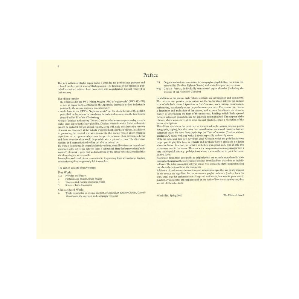 Breitkopf & Härtel Bach Sämtliche Orgelwerke 1 – Thomann Ireland