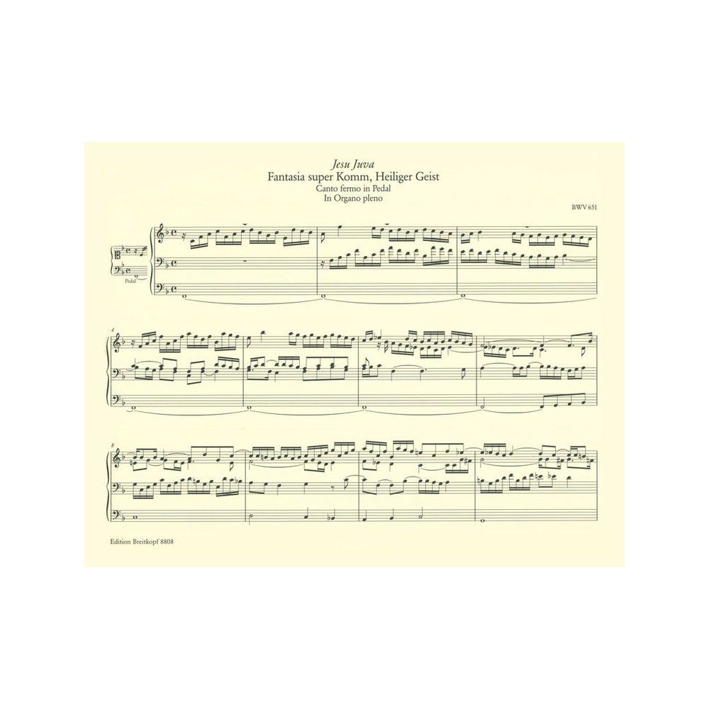 Breitkopf & Härtel Bach Sämtliche Orgelwerke – Thomann Ireland