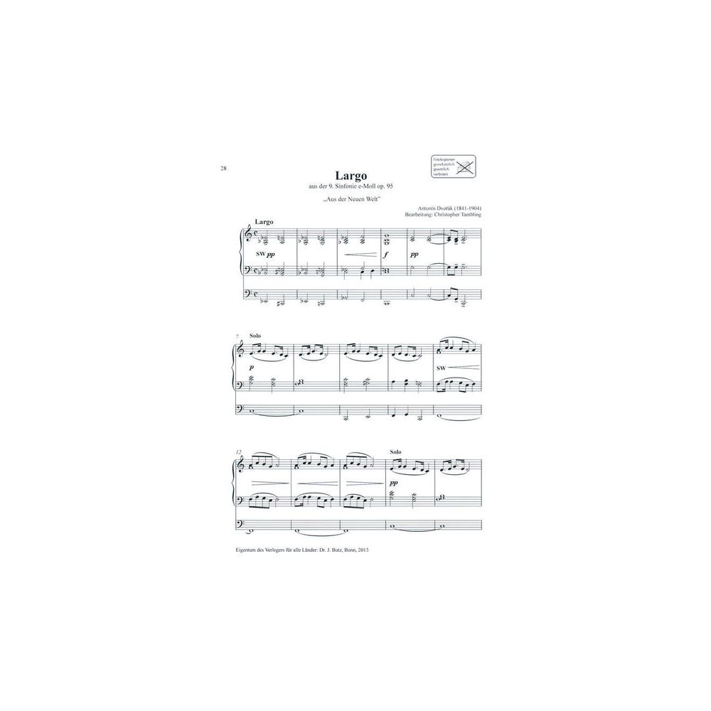 Dr. J. Butz Musikverlag Best Loved Melodies 1 Organ – Thomann Ireland