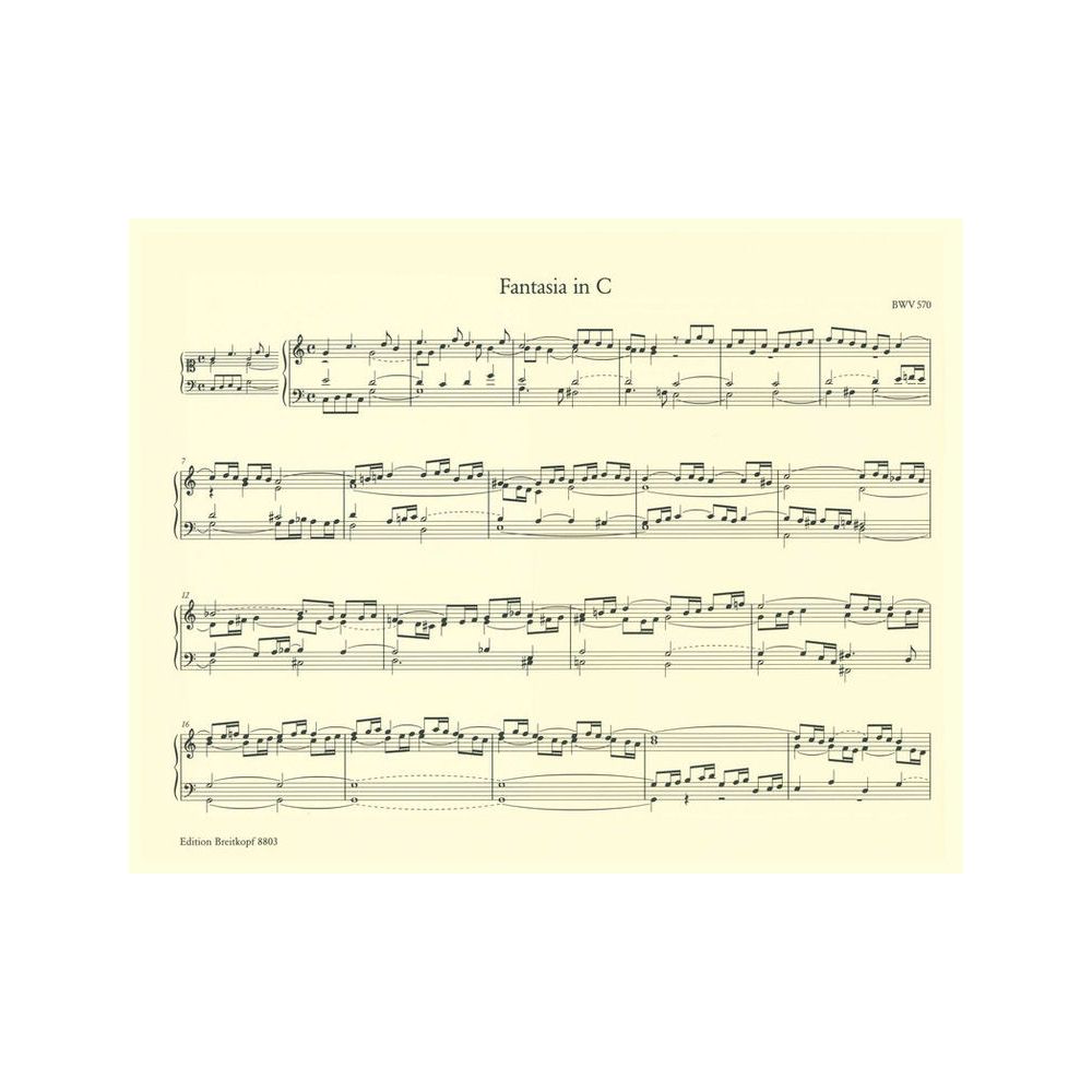 Breitkopf & Härtel Bach Sämtliche Orgelwerke – Thomann Ireland
