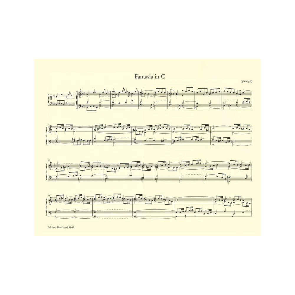 Breitkopf & Härtel Bach Sämtliche Orgelwerke 3 – Thomann Ireland