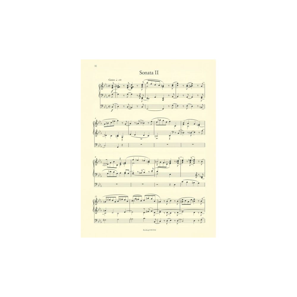 Breitkopf & Härtel Mendelssohn Sechs Sonaten – Thomann Ireland