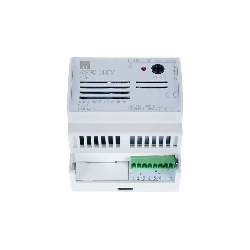 Maintronic AV30 100V Amplifier Hutschiene – Thomann Ireland