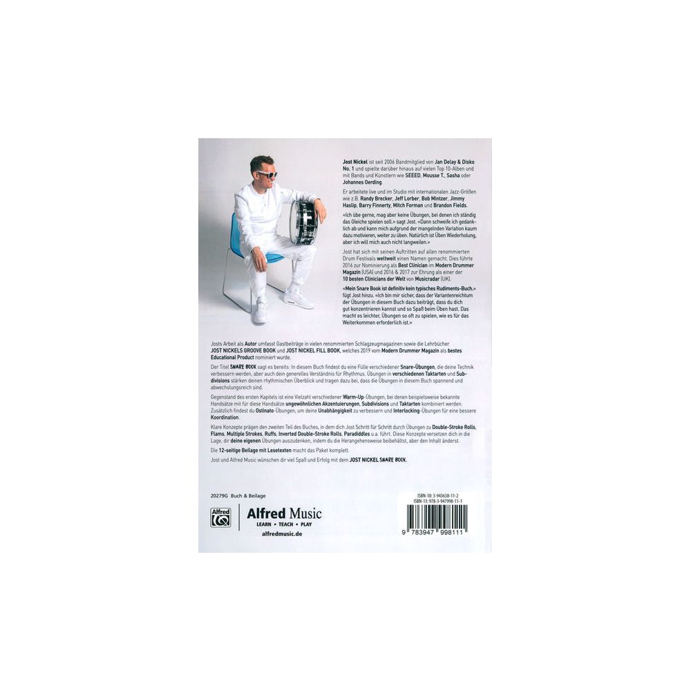 Alfred Music Publishing Jost Nickel Snare Book German – Thomann Ireland