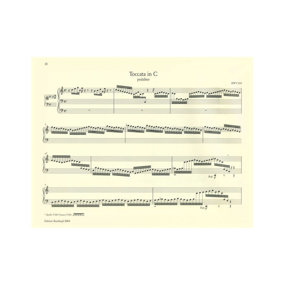 Breitkopf & Härtel Bach Sämtliche Orgelwerke 4 – Thomann Ireland