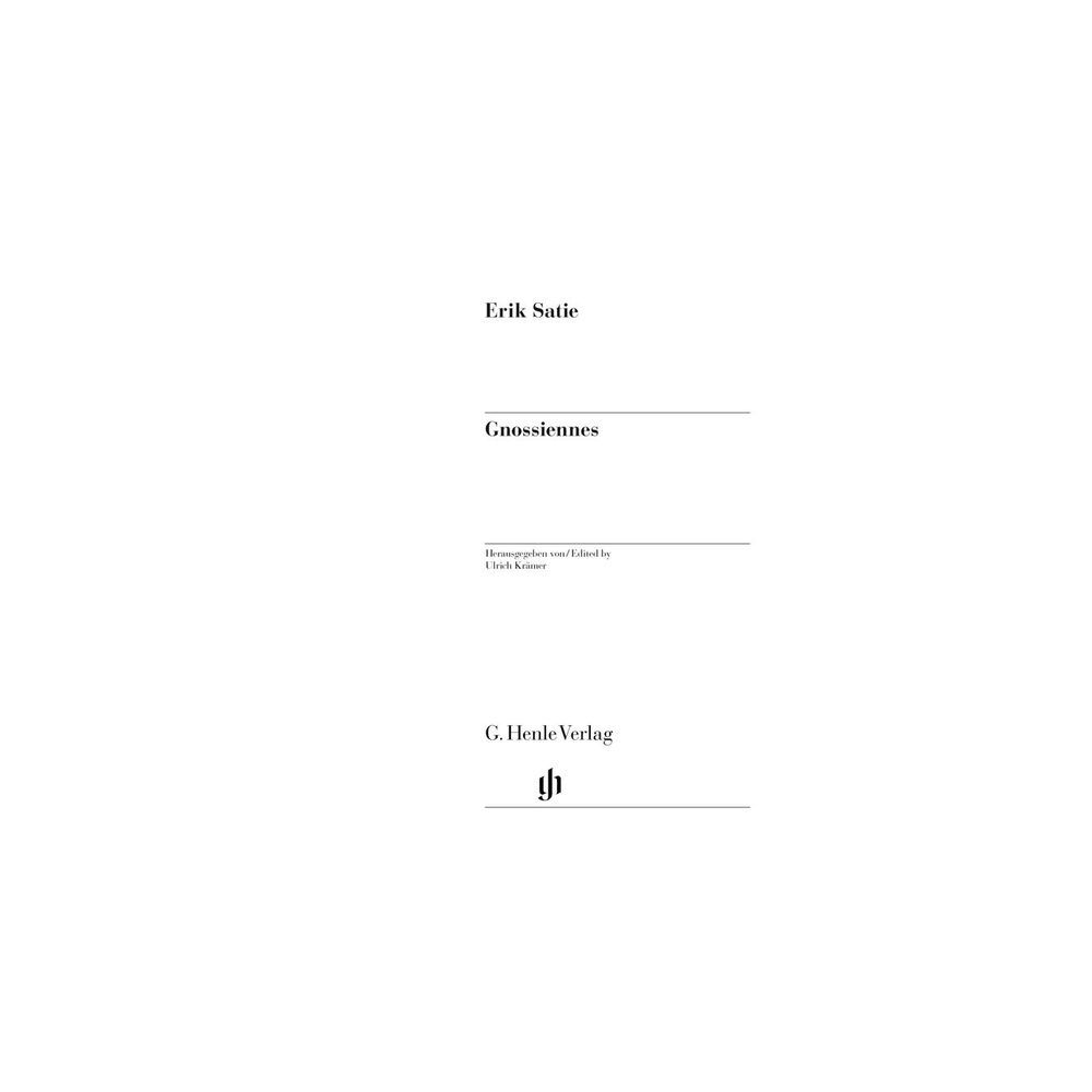 Henle Verlag Satie Gnossiennes – Thomann Ireland