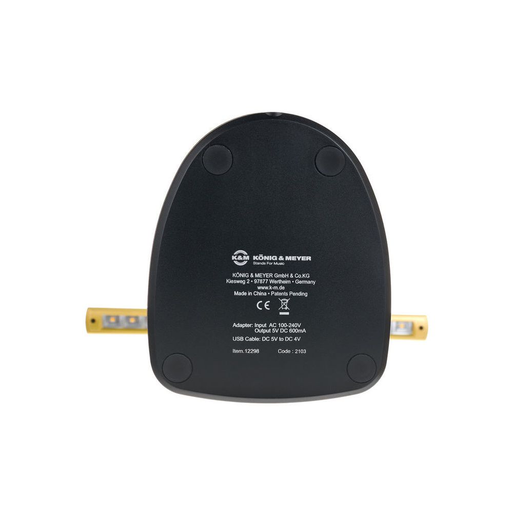 K&M 12298 LED Piano Lamp Gold – Thomann Ireland