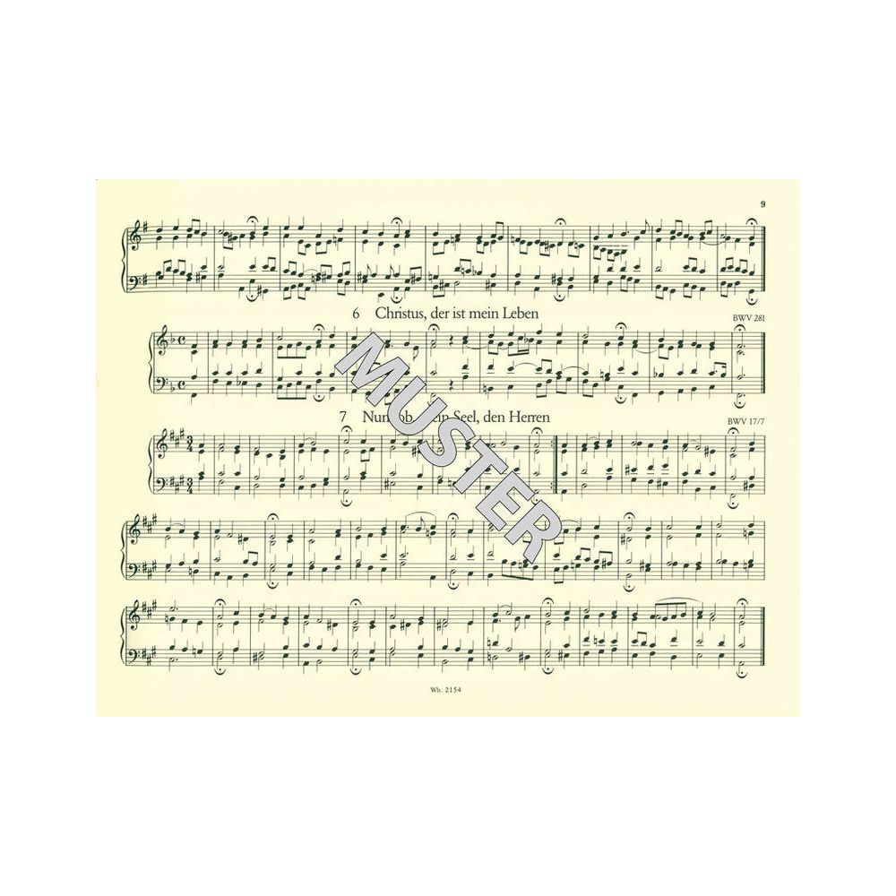 Breitkopf & Härtel Bach 371 vierstimmige Choräle – Thomann Ireland