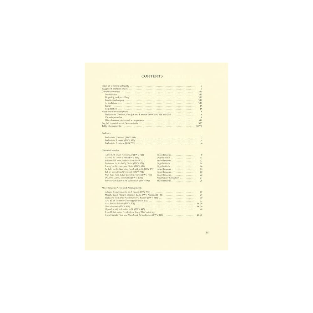 Bärenreiter An Easy Bach Organ Album – Thomann Ireland