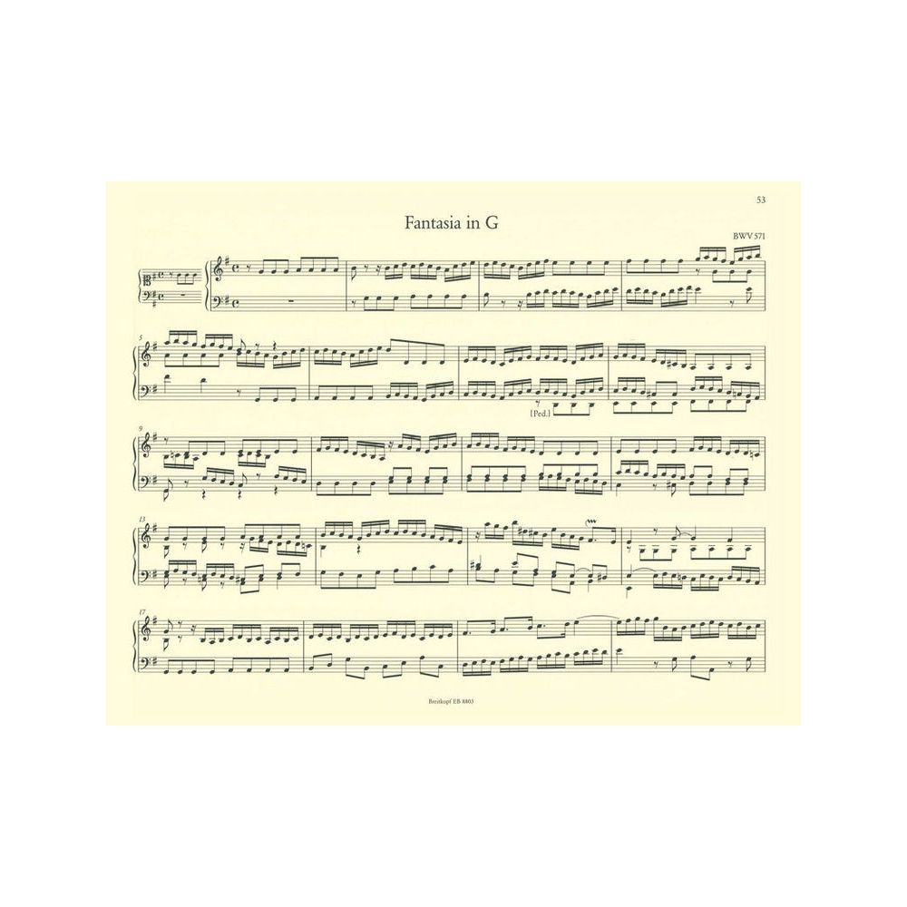 Breitkopf & Härtel Bach Sämtliche Orgelwerke 3 – Thomann Ireland