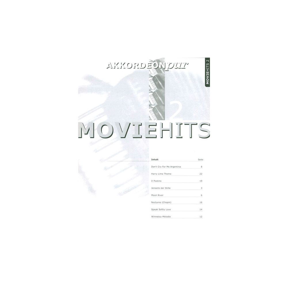 Holzschuh Verlag Akkordeon Pur Moviehits 2 – Thomann Ireland