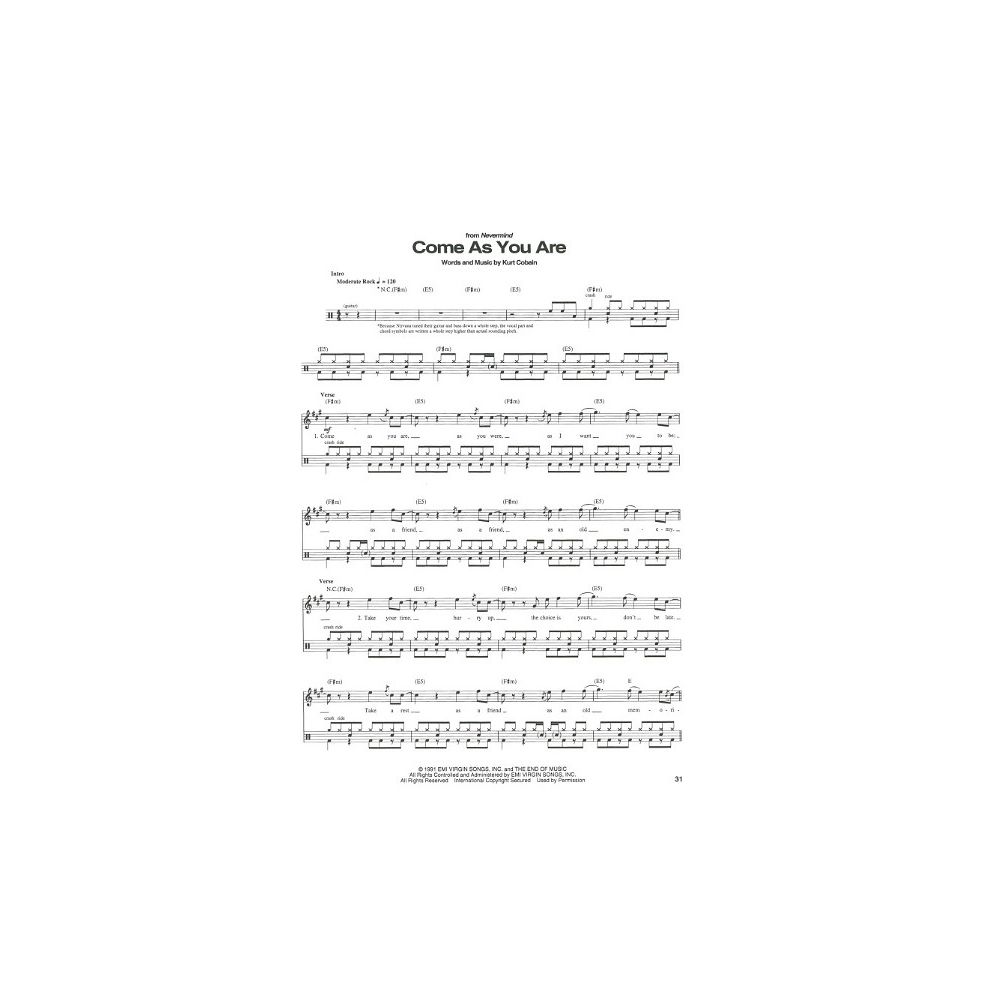 Hal Leonard Nirvana Drum Collection – Thomann Ireland