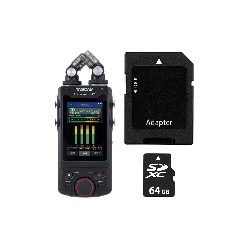Tascam Portacapture X8 Card Bundle – Thomann Ireland