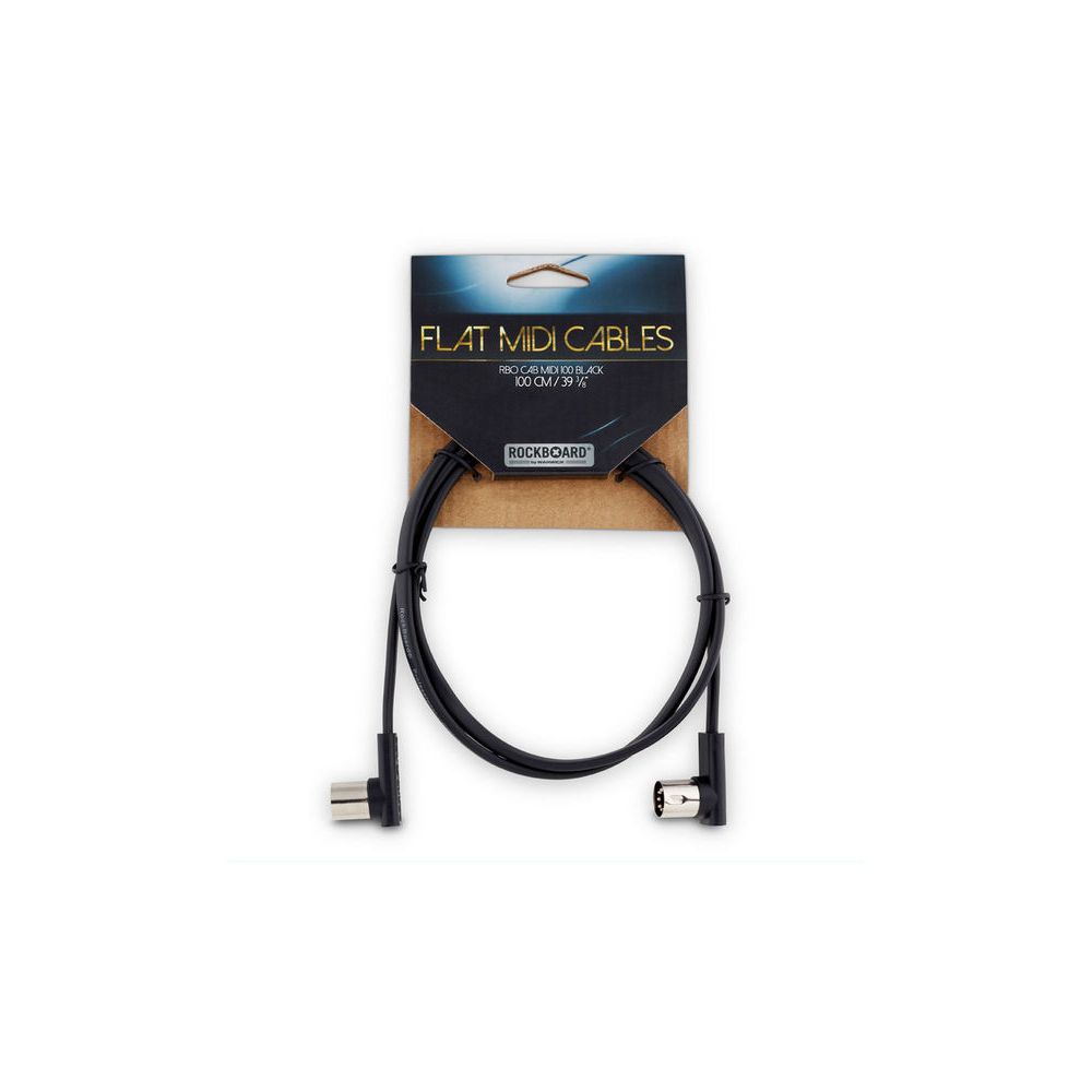 Rockboard Flat MIDI Cable 100cm Black – Thomann Ireland